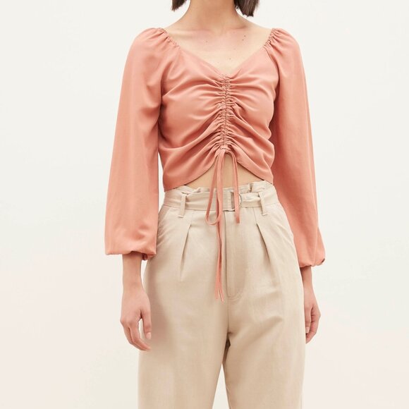 The Editor's market Cheyla Ruched-front Top size US 8 - Picture 3 of 3